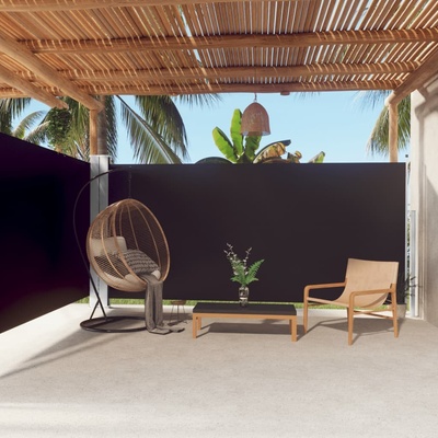 vidaXL Zatahovací boční markýza černá 180 x 600 cm – Hledejceny.cz
