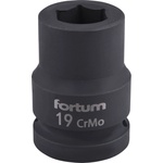 Fortum Машинна (ударна) муфа 3/4", 19 мм, l 52 мм, почернена, fortum