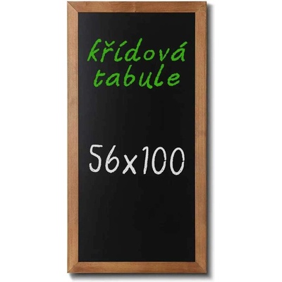 A-Z Reklama CZ CHBLB56x100 Woodboard nástěnná dřevěná křídová tabule světle hnědý lak 56 x 100 cm