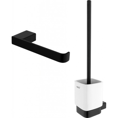 Nimco Kibo WC kartáč toaletní černý matný keramická nádoba Ki-14094K-90