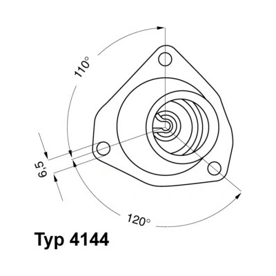 BorgWarner (Wahler) termostat, chladivo 4144.92D