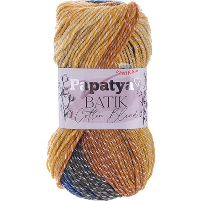 Kamgarn Příze Papatya Batik Cotton Blend Varianta: 1006