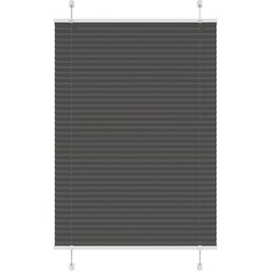 vidaXL Плисирана щора черна 85x150 cm Ширина на плата 84, 4 cm (4015140)