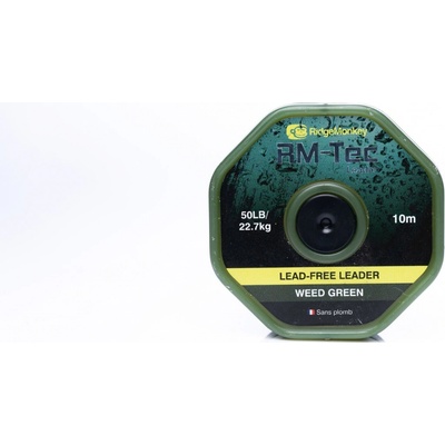RidgeMonkey šňůra RM-Tec Lead Free Leader 50lb 10m Weed Green