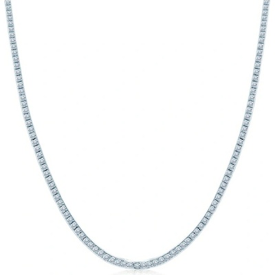 Savicki Náhrdelník biele zlato, diamanty SAV-N-TENIS-40CM-25SZ-175K-585-BDNAT-B