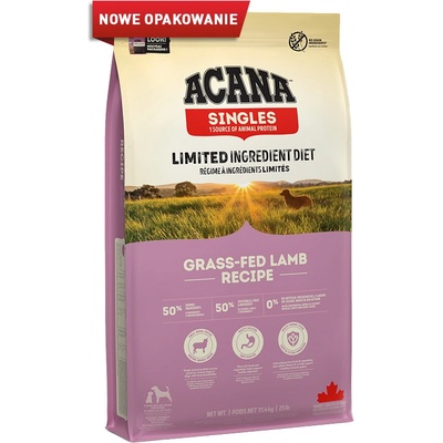 ACANA singles Агнешко от пасищно отгледани животни 11, 4 кг