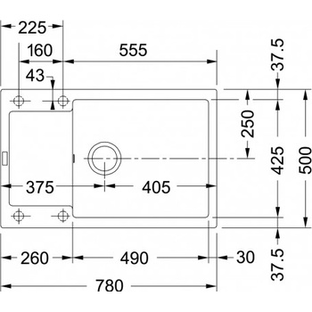 Franke MRG 611-78 BB - onyx