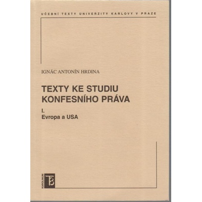 Texty ke studiu konfesního práva I. Evropa a USA