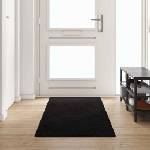 vidaXL Килим пътека Черно 80 x 300 cm 100% Полипропиленов Тапициран (42011407)
