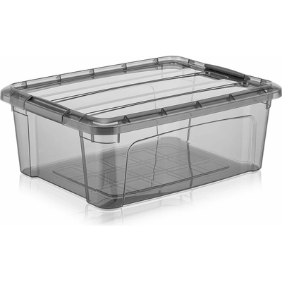 Qlux uložný box s vekom 12 l plast