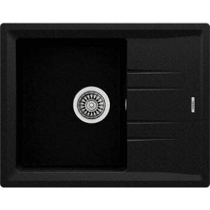 Teka Гранитна мивка, обръщаема, за шкаф 45 см Stone 45 S-TG ЧЕРЕН МЕТАЛИК (М.1022.ЧМ) - xmall Мивка за вграждане