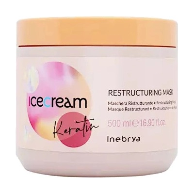 Inebrya Ice Cream Keratin Restructuring Mask Regeneračná maska na vlasy 500 ml