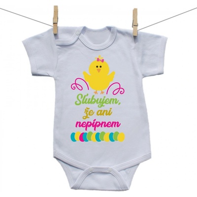 Boodyy Body s krátkym rukávom Sľubujem že ani nepípnem