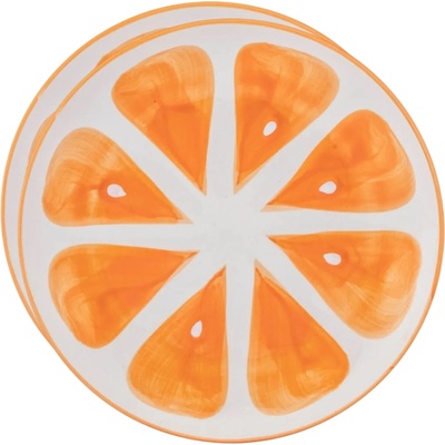 Altom Sada keramických tanierov Tropicana pomaranč 20 cm 2 ks