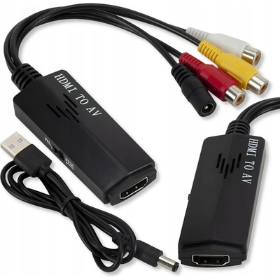 Převodník obrazu a zvuku HDMI na AV 3x cinch RCA – Sleviste.cz