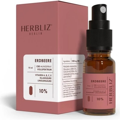 Herbliz CBD Ústní spreje Jahodový 10 % 10 ml