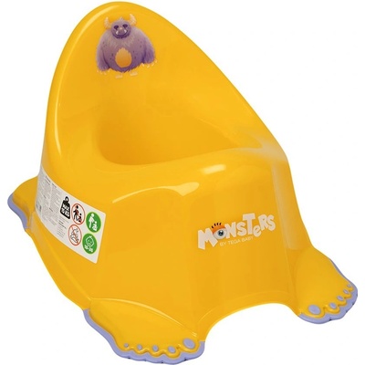 TEGA Hrající nočník protiskluzový MONSTERS žlutý
