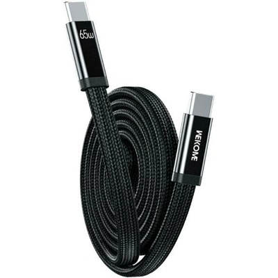 Wekome WDC-C20 magnetický opletený nabíjecí a datový - USB-C na USB-C 1m černý