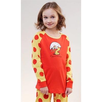 Vienetta Kids dětské pyžamo Kuře červená