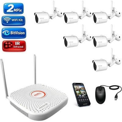 Amiko Wifi 6 kamerový set FullHD 2Mpix Tube 3201K6