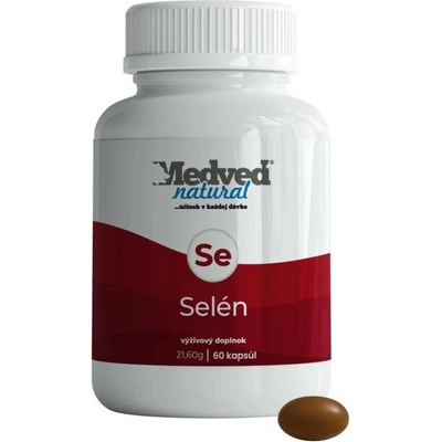 Medveď natural Selen 60 kapslí