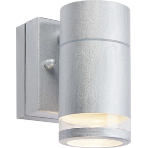 Markslöjd 109103 - LUNO, димируемо външно стенно осветително тяло, LED/4, 9W/230V, IP65, сребристо (ML1640)