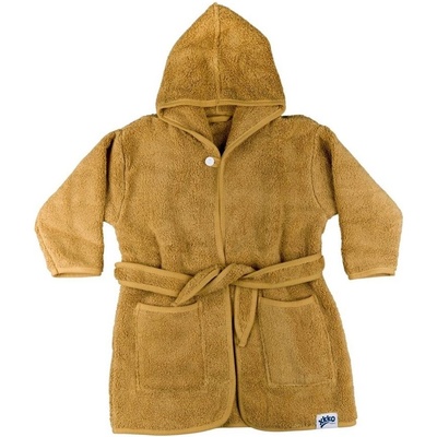 Kikko Dětský biobavlněný froté župan Organic Honey Mustard