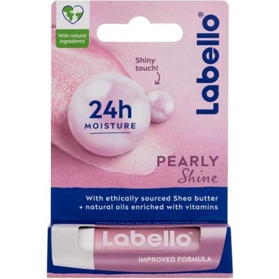 Labello Pearly Shine 24h Moisture Lip Balm хидратиращ и подхранващ балсам за устни 4.8 гр
