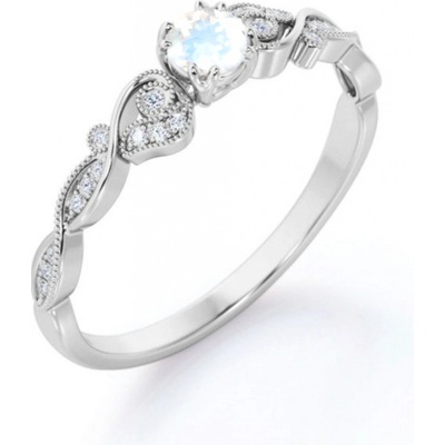 Olivie Stříbrný prsten MĚSÍČNÍ KÁMEN 7027