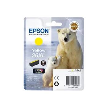 Image 1 of Epson Cartridge 26 Yellow XL