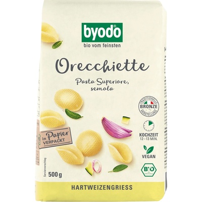Byodo Orecchiette semolinové bio 0,5 kg