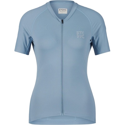 Stoic Дамска фланелка с къс ръкав за колоездене Stoic Women's DalslandSt. Gravel Jersey S/S Cycling jersey - Light Blue - размер 3XL (156-3072-0117)