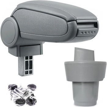 Pro. tec Подлакътник Škoda OCTAVIA 2 (1Z), сив, еко кожа