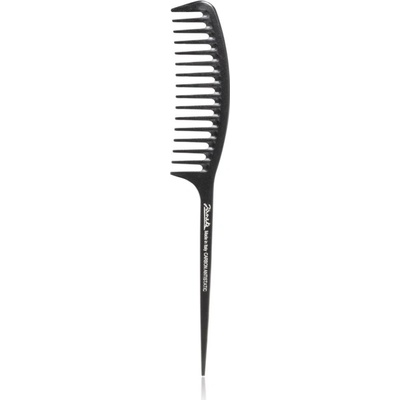 Janeke Carbon Fibre Fashion Comb with a long tail and wavy frame hrebeň na vlasy 21,5 x 3 cm 1 ks