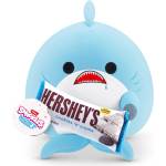 ZURU Snackles, Series 2, Shark (Hershey, Cookie n Cream), a cuddly soft, soothing plush toy measuring 35 cm with licensed snacks (Shark). - 77573H (77573H)