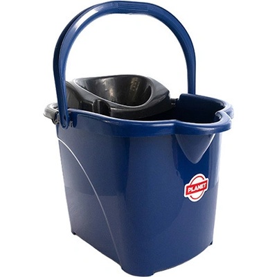 Кофа 15л с цедка и колела синьо (up604)