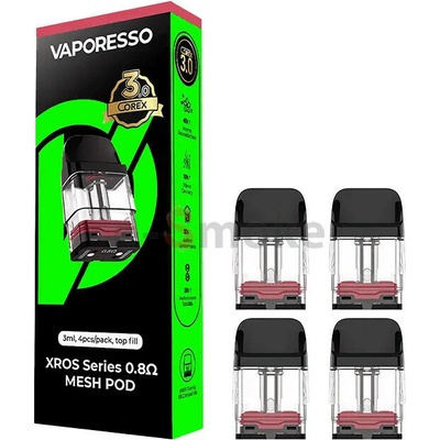 Vaporesso XROS COREX 3.0 cartridge 0,8 ohm 4 ks