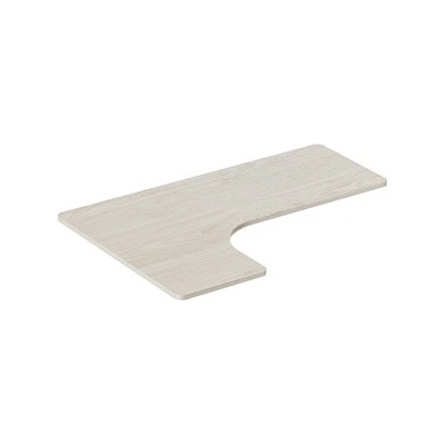 Powerton Ergo Edge Top rohová 160x110-60x2,5 cm akát – Zboží Dáma