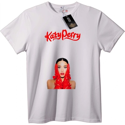 NOONEBRAND Тениска Katy Perry Червено Цвете - XS, Black
