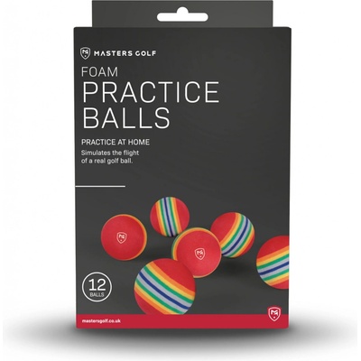 Masters Foam Practice Balls pěnové barevné 12 ks