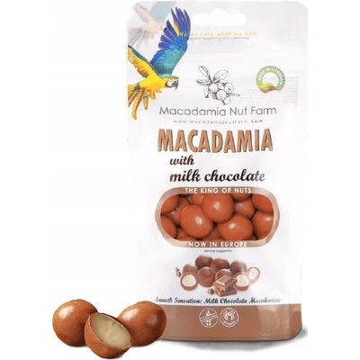 Macadamia Nut MAKADAMIA ORECHY V MLIEČNEJ BELGICKEJ ČOKOLÁDE Farm 150 g