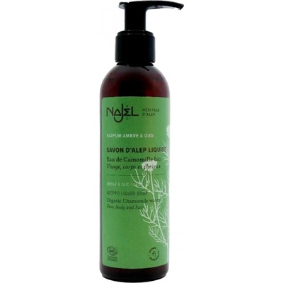 Najel tekuté mydlo Aleppo Amber & Oud 200 ml