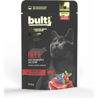 BULTI Superfood mleté hovězí maso s brusinkami a šantou kočičí mono 100 g