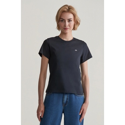 Gant REG SHIELD SS T SHIRT čierna