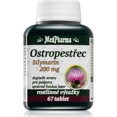 MedPharma Ostropestřec Silymarin 200 mg 67 tabliet