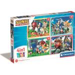 Clementoni - Puzzle 4v1 Sonic Prime Progressive - 1 - 39 piese