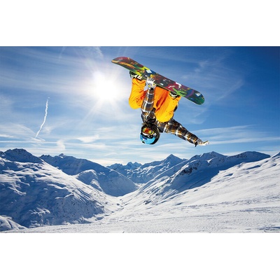 Plagát, Obraz - Snowboard - Flip, 91.5 × 61 cm