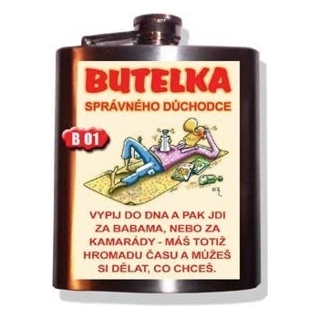 Placatka Butelka správného důchodce