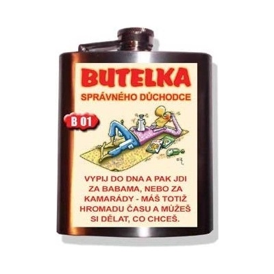 Placatka Butelka správného důchodce