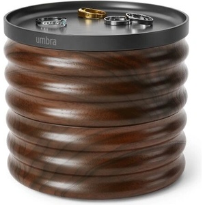 Umbra HK Limited Umbra Дървена кутия за бижута и аксесоари tesora - цвят черен / орех (umbra-1021398-048)